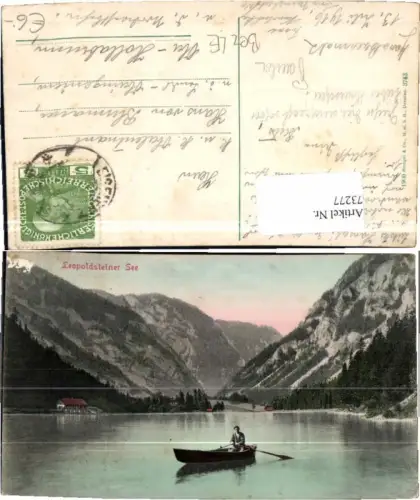 73277,Leopoldsteinersee b. Eisenerz Boot Mann 1900