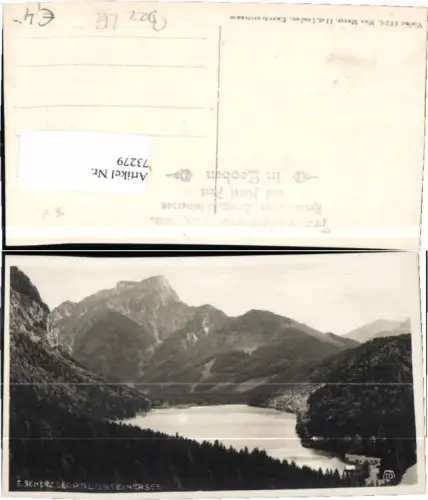 73279,FotoAK Leopoldsteinersee Eisenerz 1926 Stempel Hotel