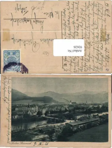 92626,Leoben m. Bahnhof 1921