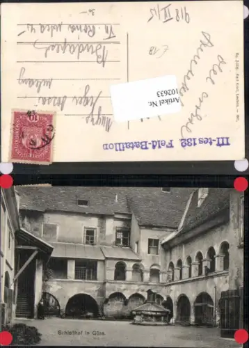 102633,Schlosshof Göss bei Leoben 1917 RAR