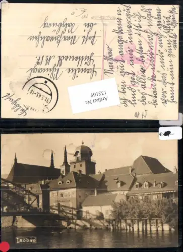 135169,FotoAK Partie in Leoben 1943 Feldpost