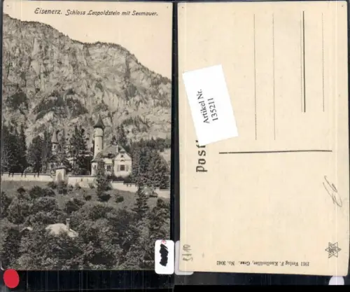 135211,Eisenerz Schloss Leopoldstein Seemauer