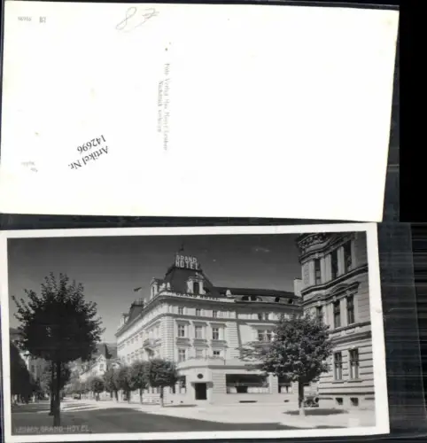 142696,Leoben Grand Hotel Strassenansicht 1938