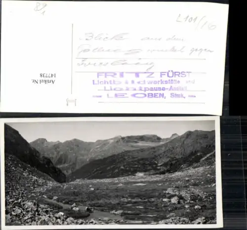 147738,Verlag Fritz Fürst Leoben Verlagsrohabzug L 101-16 Gollingwinkel Zwiesling