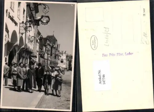 147746,Verlag Fritz Fürst Leoben Verlagsrohabzug L416-21 Leute Strassenpartie Leoben