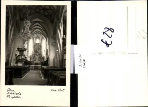 194041,Göss Leoben Stiftskirche Hauptaltar Kirche Innenansicht pub Fürst