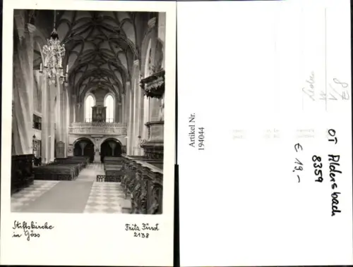 194044,Stiftskirche in Göss b. Leoben Kirche Innenansicht pub Fürst 2138