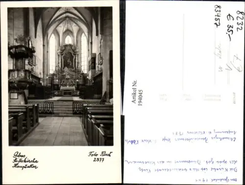 194045,Göss b. Leoben Stiftskirche Hauptaltar Kirche Innenansicht pub Fürst 2377