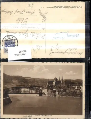 212497,Leoben Ansicht m. Brücke