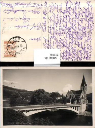227084,Leoben Bahnhofbrücke Brücke Kirche
