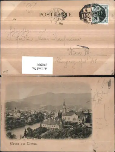 240907,Gruß aus Leoben Totale 1900