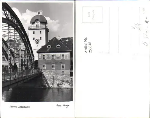 253346,Leoben Stadtturm Turm Brücke A. Zankl u. Söhne pub Max Mayer
