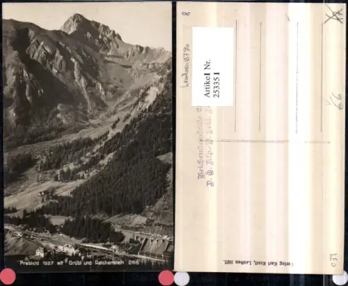 253351,Prebichl Präbichl Grübl u. Reichenstein Bergkulisse pub Karl Krall 2166