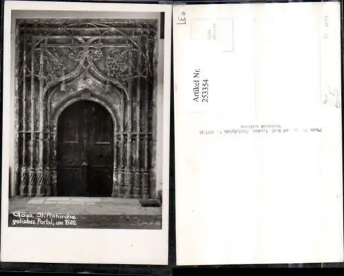 253354,Göss b. Leoben Stiftskirche Kirche gotisches Portal