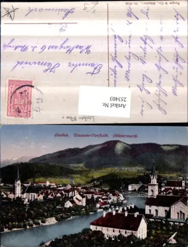 253403,Leoben Teilansicht Kirchen Waasen-Vorstadt pub Purger u. Co 8564