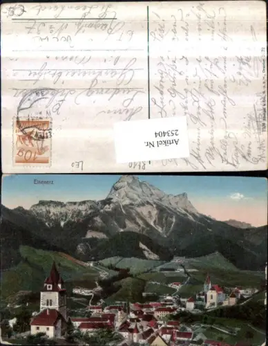 253404,Eisenerz Totale Kirche Schichtturm pub Stengel u. Co 3772