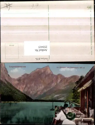 253415,Leopoldsteinersee See b. Eisenerz m. Pfaffenstein Gasthaus Terrasse