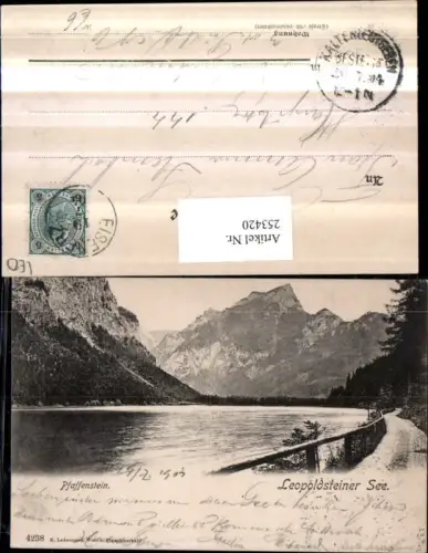 253420,Leopoldsteiner-See b. Eisenerz m. Pfaffenstein Wegpartie