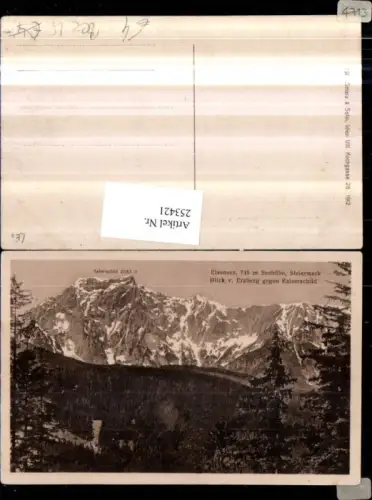 253421,Eisenerz Blick v. Erzberg geg. Kaiserschild Bergkulisse