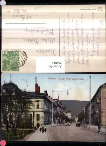 261815,Leoben Kaiser Franz Josef-Straße Straßenansicht