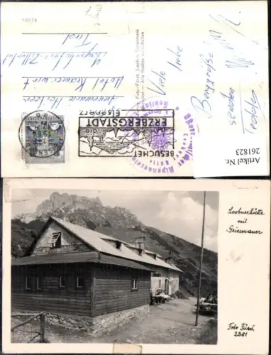 261823,Leobnerhütte Berghütte m. Griesmauer Bergkulisse b. Eisenerz pub Foto Fürst 2381