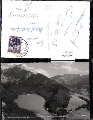 280226,Leopoldsteiner-See b. Eisenerz m. Pfaffenstein Erzberg u. Reichenstein Bergkulisse