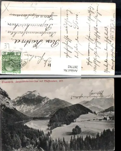 287782,Eisenerz Leopoldsteinersee See m. Pfaffenstein Bergkulisse