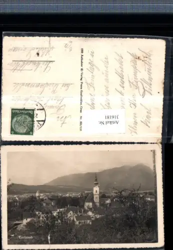 316181,Trofaiach Totale Kirche Bergkulisse