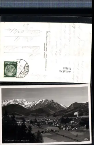 316185,Trofaiach Totale m. Reichenstein Bergkulisse pub Max Mayer 377