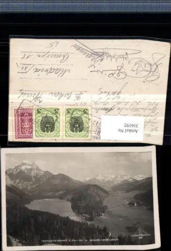 316192,Leopoldsteinersee See b. Eisenerz m. Schloss Leopoldstein Bergkulisse