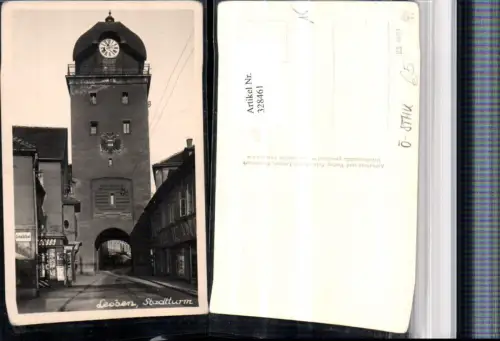 328461,Leoben Stadtturm Turm Straßenansicht