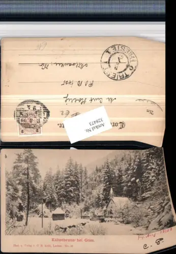 328473,Kaltenbrunn b. Göss Eisenerz Kapelle Winterbild