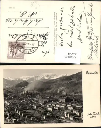 376644,Donawitz Totale Fabrik Bergkulisse pub Foto Fürst 2516