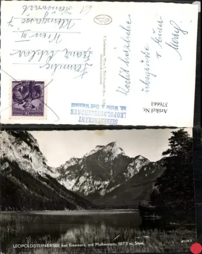 376661,Leopoldsteinersee See b. Eisenerz m. Pfaffenstein Bergkulisse