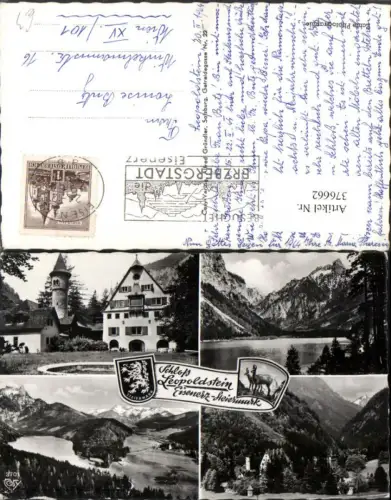 376662,Schloss Leopoldstein b. Eisenerz Leopoldsteinersee Mehrbildkarte pub Cosy 3701