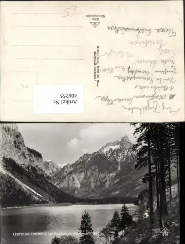 406255,Leopoldsteinersee See b. Eisenerz m. Pfaffenstein Bergkulisse