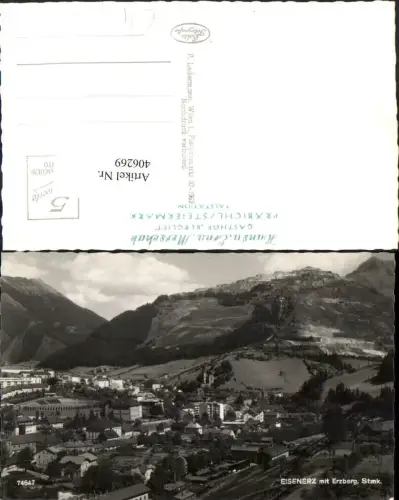 406269,Eisenerz Teilansicht m. Erzberg