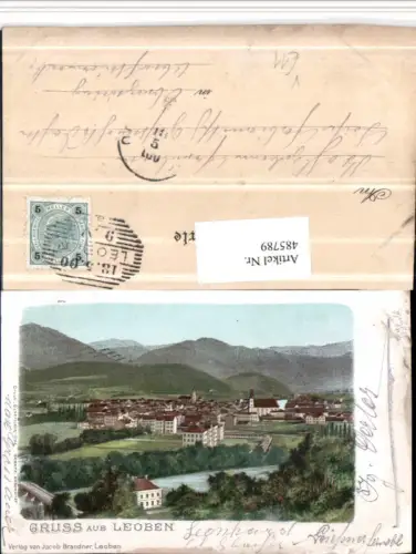 485789,Gruß aus Leoben Totale Bergkulisse pub Senefelder