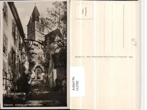 512702,Eisenerz Aufgang zur Oswaldikirche Kirche
