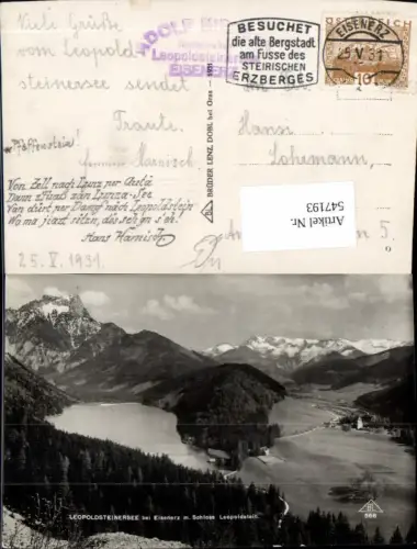 547193,Eisenerz Leopoldsteinersee Schloss