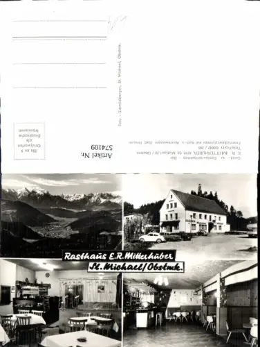 574109,Mehrbild Ak Sankt Michael in Obersteiermark Rasthaus Mitterhuber VW Käfer