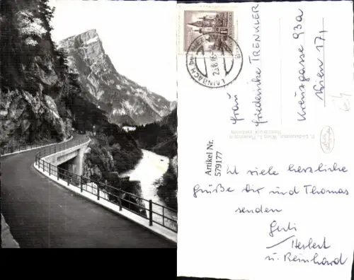 579177,Foto Ak Neue Gesäusestrasse m. Planspitze b. Hieflau
