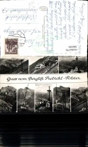 580330,Mehrbild Ak Berglift Prebichl-Polster Präbichl Sessellift Gipfelkreuz