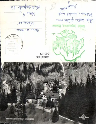 581189,Foto Ak Schloss Leopoldstein b. Eisenerz