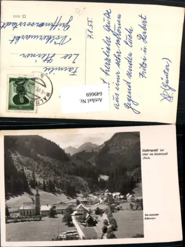 649669,Foto Ak Unterwald b. Wald a. Schoberpaß