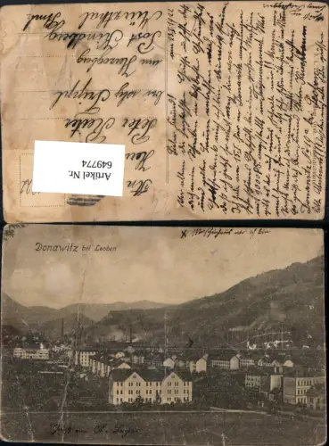 649774,Donawitz b. Leoben 1922 Ansicht