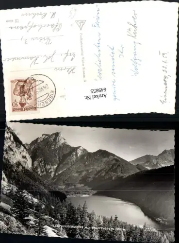 649855,Foto Ak Leopoldsteiner See m. Pfaffenstein b. Eisenerz