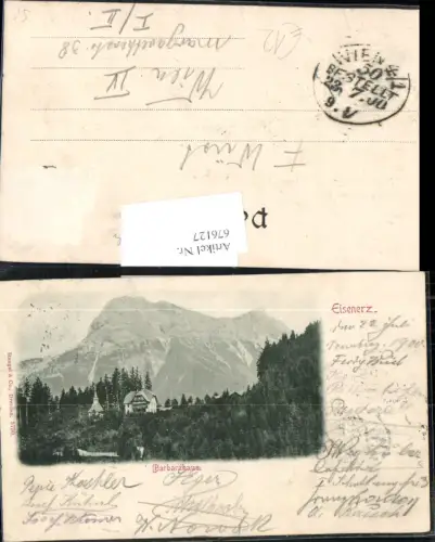 676127,Barbarahaus Eisenerz um 1900 pub Stengel e Co. 3750