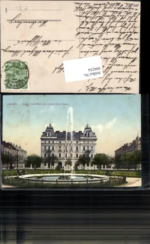 694254 Leoben Kaiser Josef Platz Grand Hotel Gärner pub Karl Krall 10/994