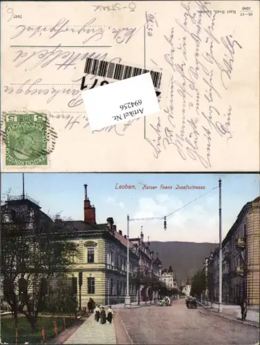 694256 Leoben Kaiser Franz Josefstraße pub Karl Krall 10-11/1090
